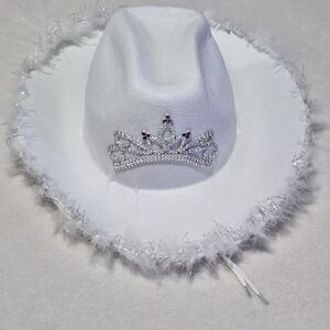 White Womens Western Cowgirl Hat